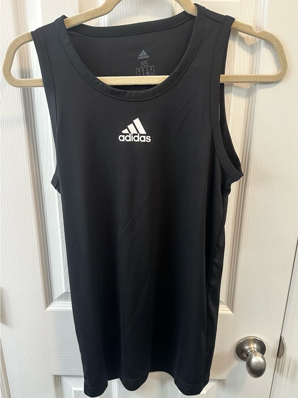 adidas Black Men's 3G Tank with White Logo